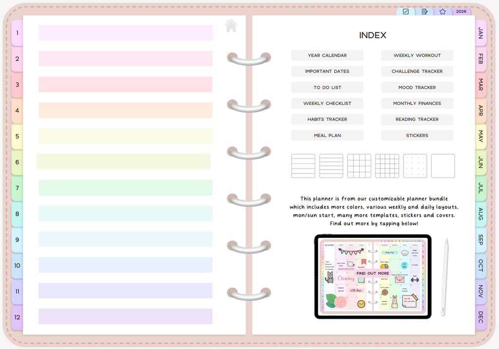 All-in-One Digital Planner & Tracker 2026
